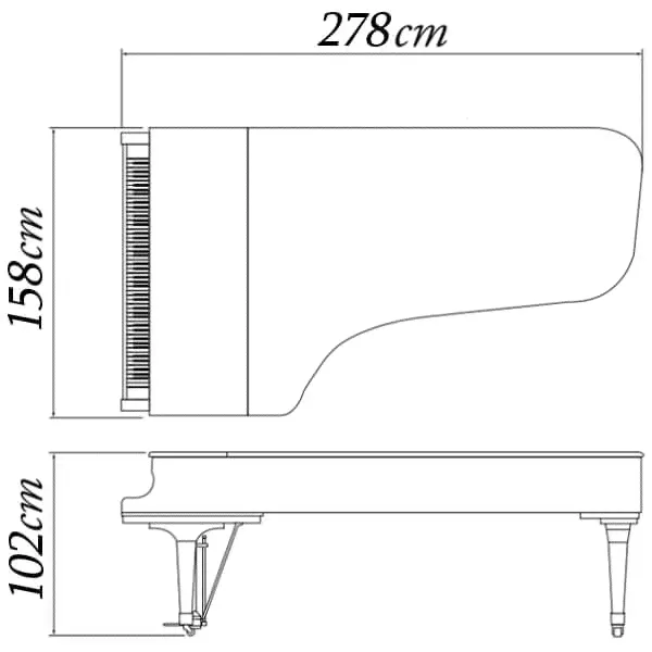 Большой концертный рояль Kawai SK EX-L-2