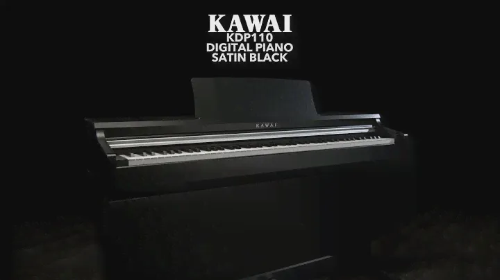 Kawai KDP110 Digital Piano, Satin Black | Gear4music demo