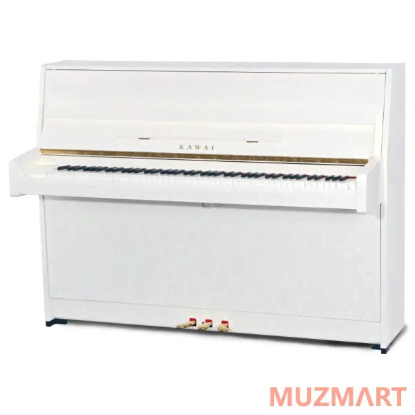 Kawai K15E WH/P пианино белое полированное