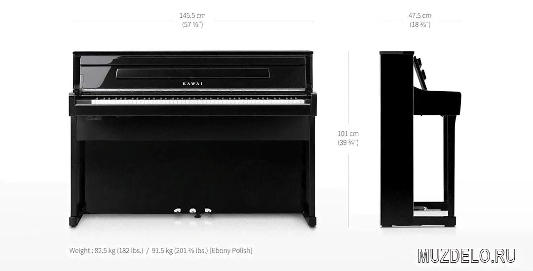 KAWAI CA901 EP цифровое пианино, 88 клавиш, банкетка, механика Grand Feel III, черное полированное