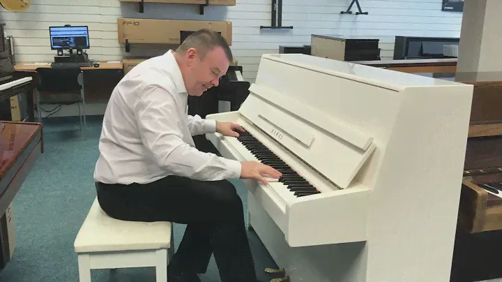 Used Kawai K15e Acoustic Piano Polished White | Rimmers Music