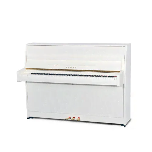 Акустическое пианино Kawai K-15E WH/P - белый полированный-0