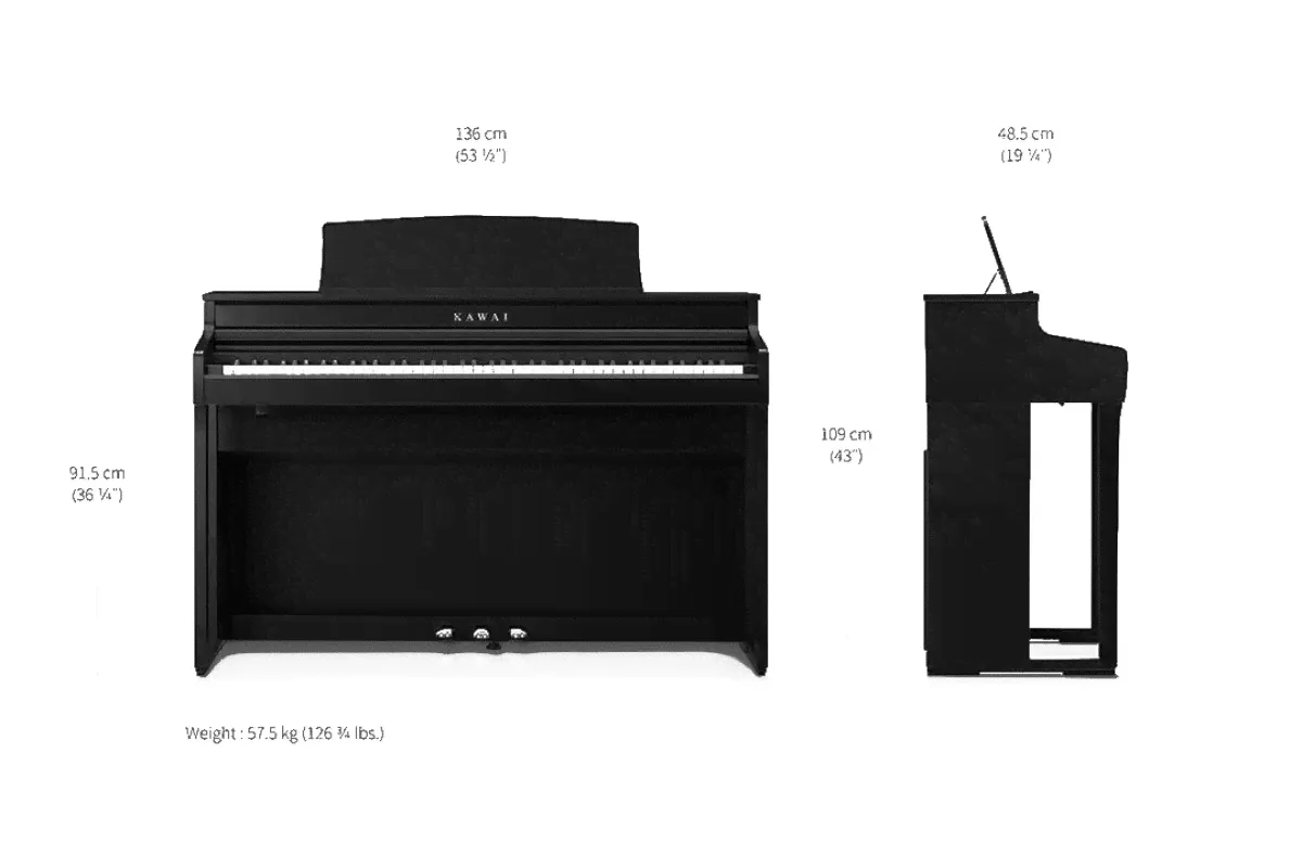 KAWAI CA401 R - цифровое пианино, 88 клавиш, механика Grand Feel, цвет палисандр матовый-1