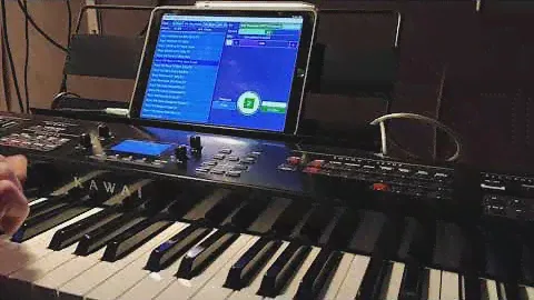 FA MIDI app. Kawai MP7SE Piano with Drums accompaniment, see links below.