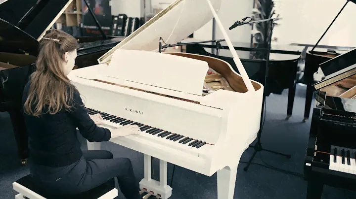 Kawai Fluegel GL10 in weiss, wunderschöner Flügel, Klangprobe, Sound